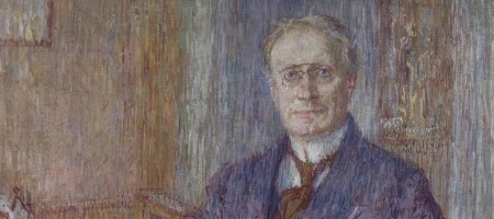 Básník Antonín Sova na portrétu malíře Jana Vochoče (1914)